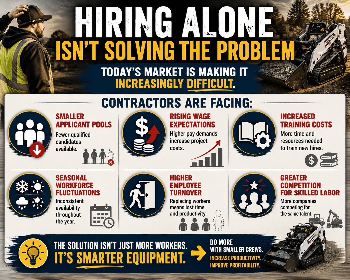 image showing that hiring alone isn't solving the labor problem for companies